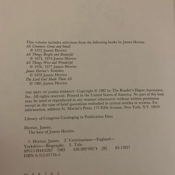 All creatures Great and Small Best of James Herriot Book now a PBS TV a show! - Picture 6 of 7